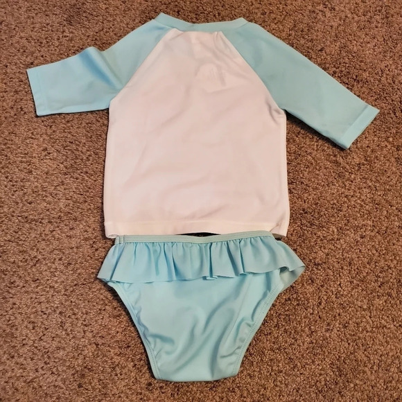 Gymboree Baby Mermaid Rashguard Swim Set 6M - 12M - Picture 5 of 5